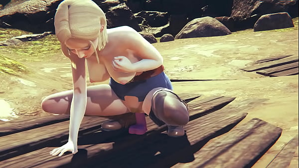 Dragon Ball Hentai - C18 Playing With Sex Toy thumbnail