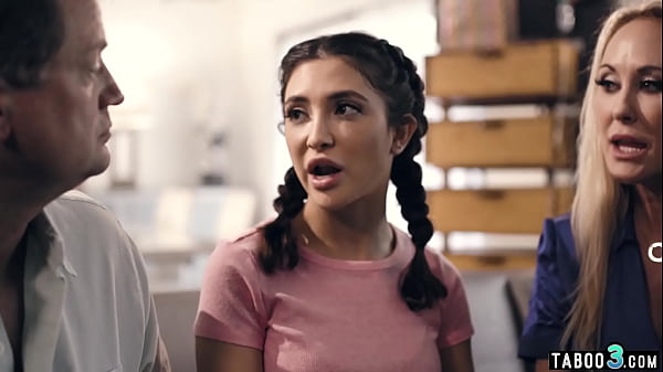 Dirty parents FFM fucked_their angry teen stepdaughter