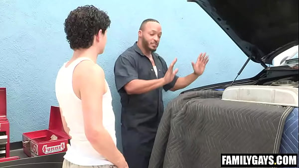 Play MP4 - Gay step uncle fucked him bareback - interracial taboo gay sex