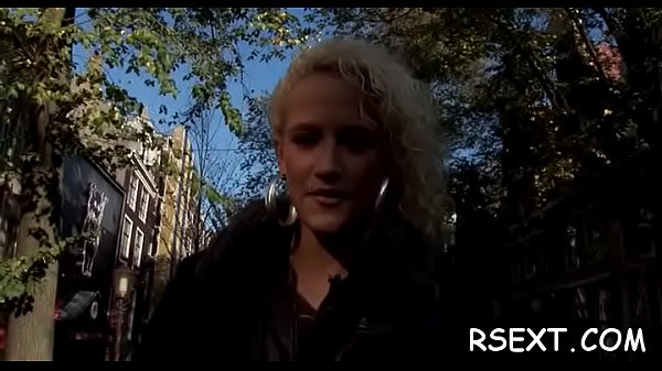 Hot slut sucks hard schlong wild