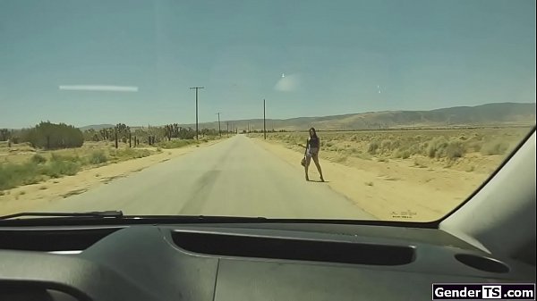 Play MP4 - Hitchiking tgirl Khloe Kay is barebacked