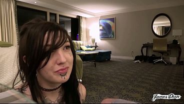 Tattooed Kelsi Lynn Takes A Pounding From James Deen thumbnail