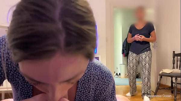 Play MP4 - My stepmom caught me giving a blowjob to my boyfriend&period; We were talking and she watched and he cum&period;