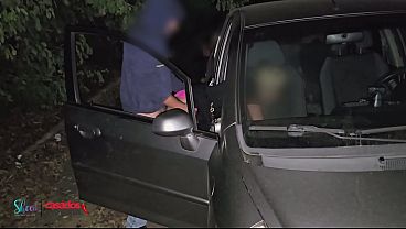 Dei para 3 desconhecidos na rua do dogging 