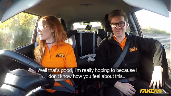 Play MP4 - Fake Driving School - British ginger babe Ella Hughes gets her perfect pussy fucked during driving lesson