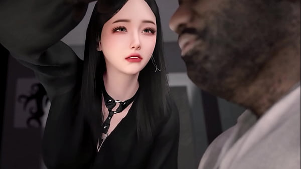 3D super cute Asian_barber teasing the big cock to fuck her_wet pusy