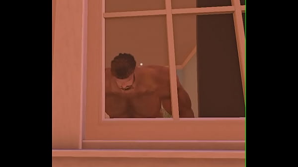 spycam bedroom muscle bear 