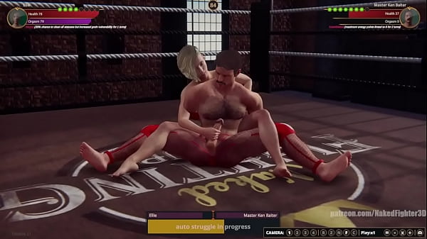 Ellie VS Master_Ken Baiter Naked Fighter 3D