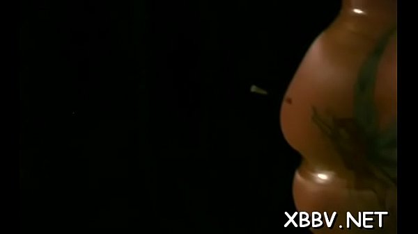 Naked_female stands obedient and endures harsh_sadomasochism