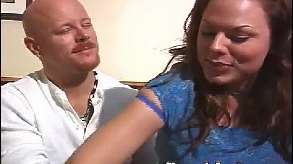 Big tit shemale having fun with a guy 