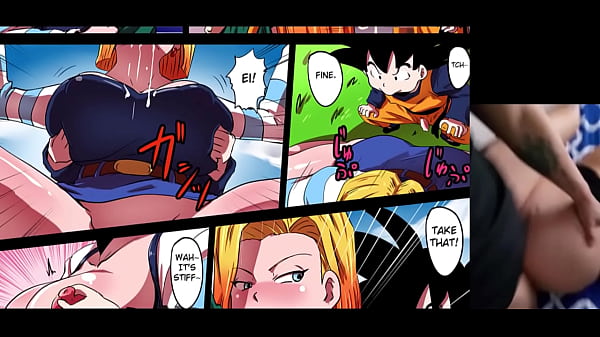 Viendo porno de dragon ball para que se caliente mi m