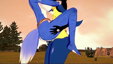 Star Fox Pokemon Star Fox Pokemon Furry Hentai - Krystal With Lucario Titjob And Penetrated thumbnail