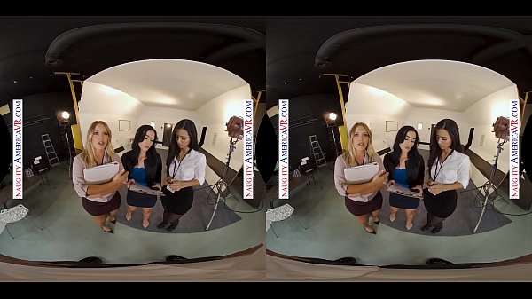 Naughty america three hot babes work together in order to keep their job's