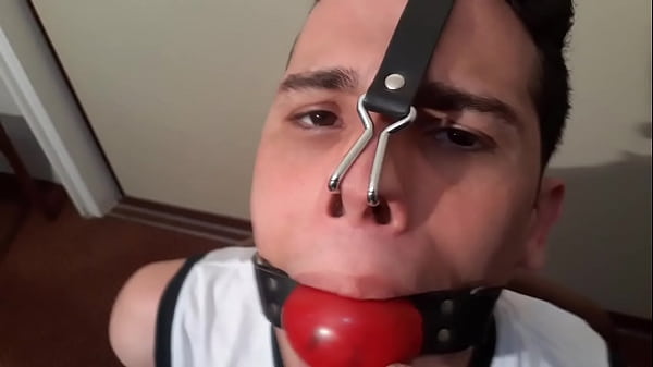 Thomas Fernandes For The First Time In Bondage Makes A Test To Choose Which Type Of Gag Will Fit Best With His Face, His Mouth And The Scenes We Are Going To Shoot. thumbnail