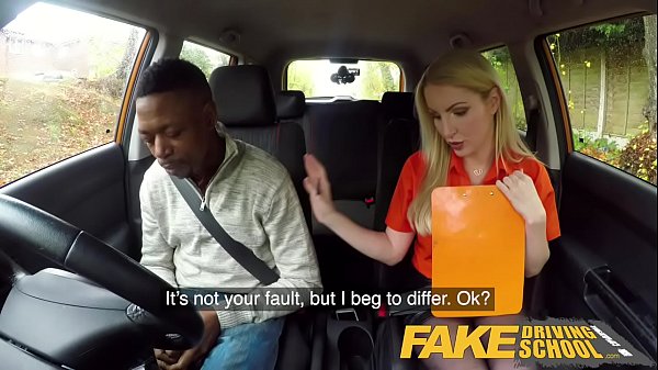 Fake Driving SchoolLong black cockpleasesbusty blonde examiner