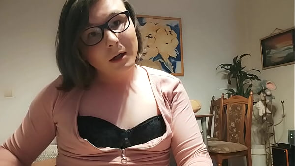 Play MP4 - Teen Amateur Tranny Anallisa alone at home - she sucks dildo&comma; lick her cum and fucks her pussy with while looking cute and loud all over the house - shes wearing penis cage and uses some of her other toys