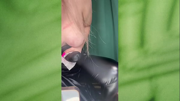 Sissy Cuckold Strapon Catsuit Liquid Latex thumbnail