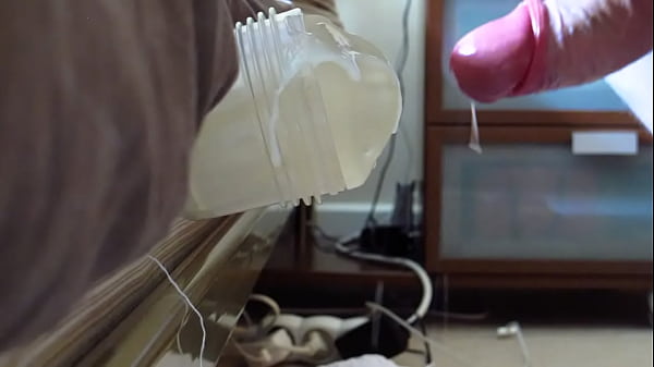 Fleshlight big cumshot moaning horny