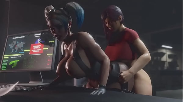 Futa Harley gets wildly fucked in her big ass with big tits