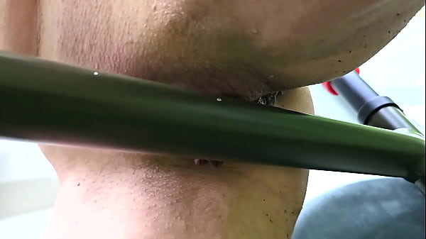 On The Bicycle Bouncing Boobs And Rubbing My Big Clit With Fun thumbnail