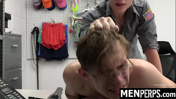 Security Officer Cole Church Hauls in Suspected Thief Darron Bluu for Some Intense Questioning - Menperps 