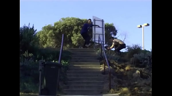 Teen slams and rides 