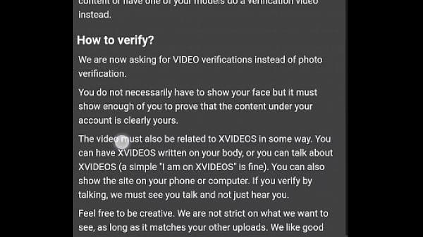 Verification video