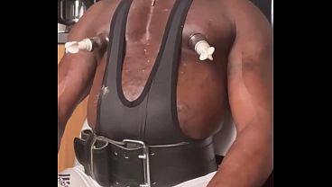 Smoking Muscle Tit Pump & Big Oiled Bodybuilder Butt Prostate Play thumbnail