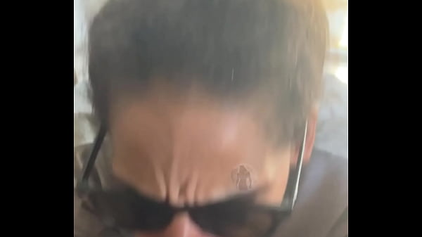 Fye red lightskin ebony slut little step sister giving blowjob in front of window gets cum on her face while her boyfriend is looking for her 