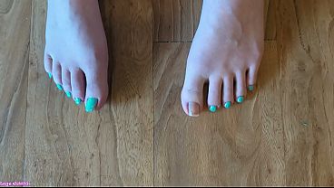Sage Eldritch Painting Her Toenails Robins Egg Blue [sfw] thumbnail