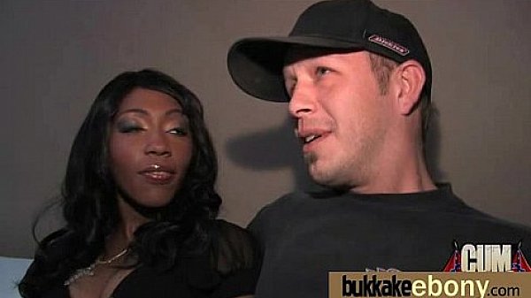 Ebony slut gets an interracial group sex 20 