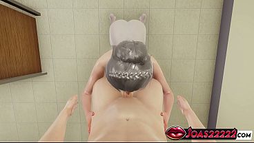 Victoria the huge boobs girl in white nylon hentai offering handjob for huge cock deepthroat & cum in mouth finish in honey select 2