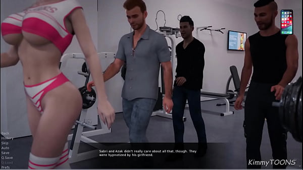 Public gangbang and blowjob under table