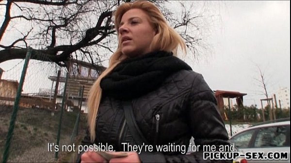 Pretty blonde European slut Cherie mouth_cum for_money