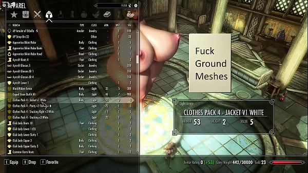 Sabrina_giantess clothing haul_Skyrim Se