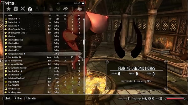 Sabrina giantess:clothing-haul. Skyrim Se