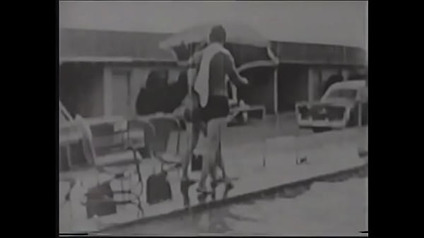 Gorgeous chick enjoys caresses with a guy by the pool 