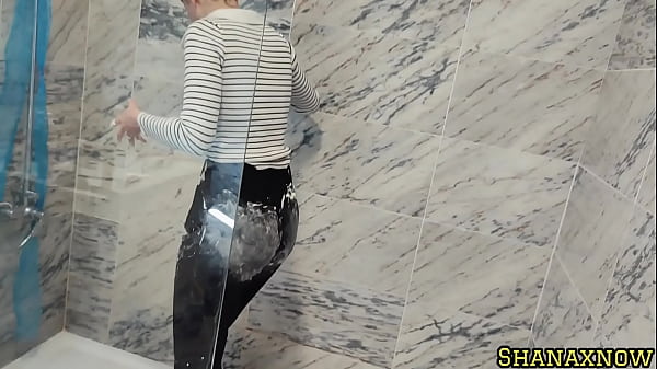 Whipped Cream Fetish Wet And Messy Socks Shower With Clothes thumbnail