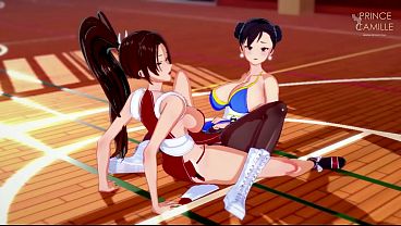 Chun Li and Mai Pussy to Pussy Lesbians 