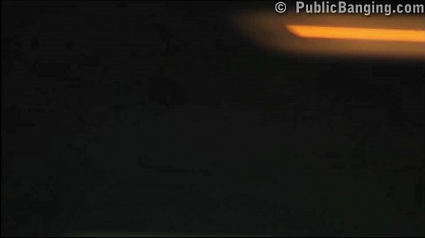 Pretty girl_with big tits PUBLIC highway gangbang threesome