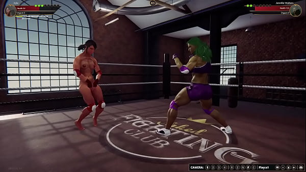 Kyla VS Jennifer Walters Naked Fighter 3D