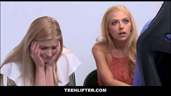 Teenlifter blonde shoplifters big tits step mom & teen step daughter both watch having sex with officer