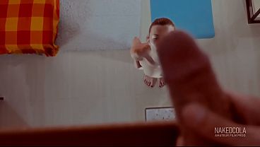 Stepsister turned me on while working out naked huge squirt