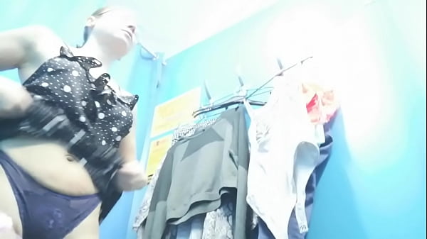 Dressing room. Hidden camera. Russiangirl with big boobs and_nipples