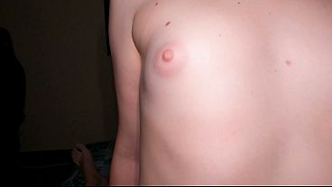 Redhead Step Sister Gets Cum On Her Tits! On thumbnail