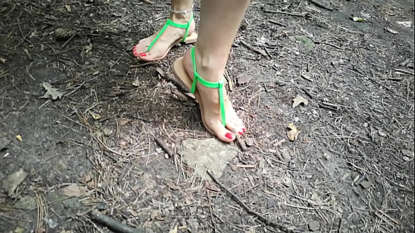 Barefoot in the woods @Barefoot.sheikha