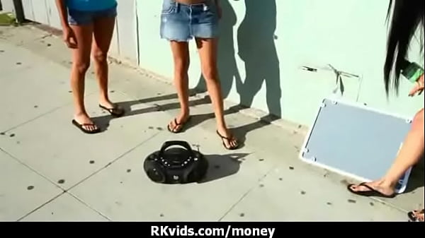 Desperate teen naked in public and fucks to pay rent 4 