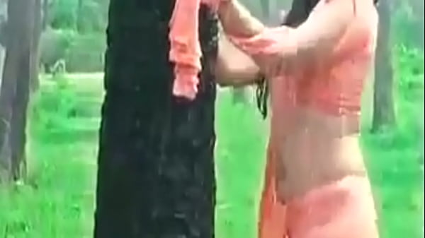Kerala Girl Meghana Raj - Hot Ass Shake and Navel Show in Wet Saree 