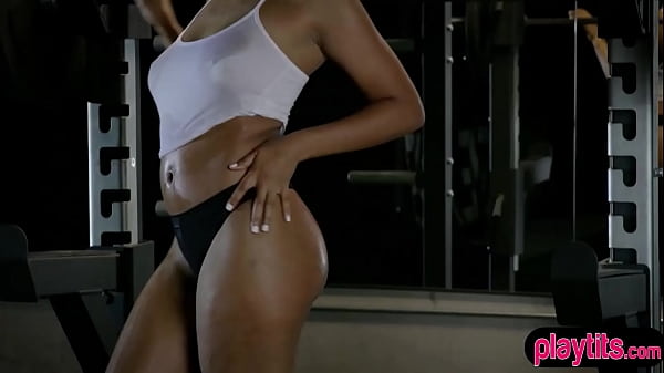 Sporty babes with awesome bodies doing their workout 