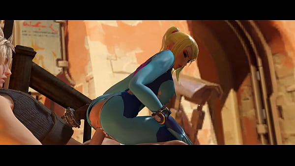 Final fantasy cloud sprays metrod samus with cum